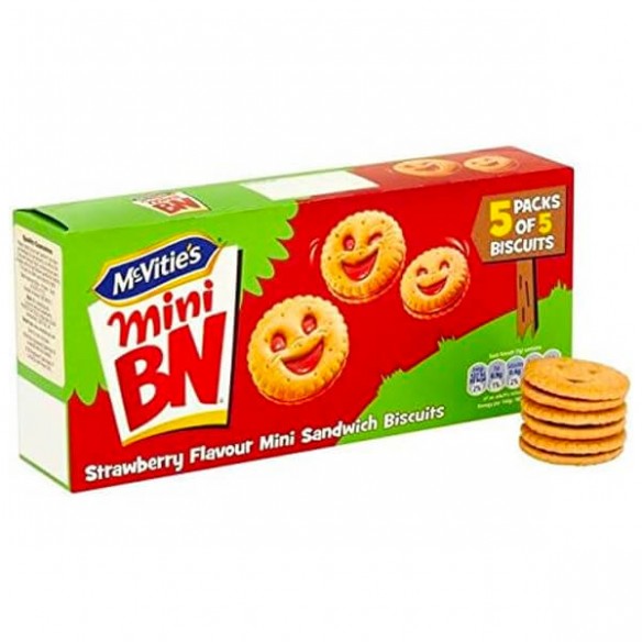 Mcvitie S Mini Bn Strawberry Biscuits