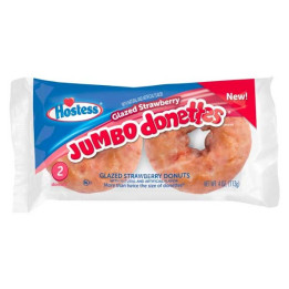 Hostess Glazed Strawberry Donuts Jumbo Donettes