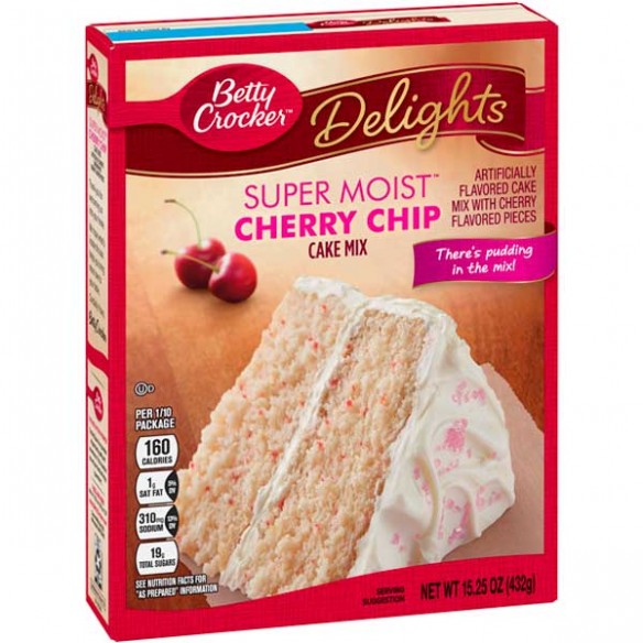 Betty Crocker Delights Super Moist Cherry Chip Cake Mix