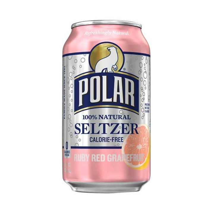 Polar Seltzer Ruby Red Grapefruit