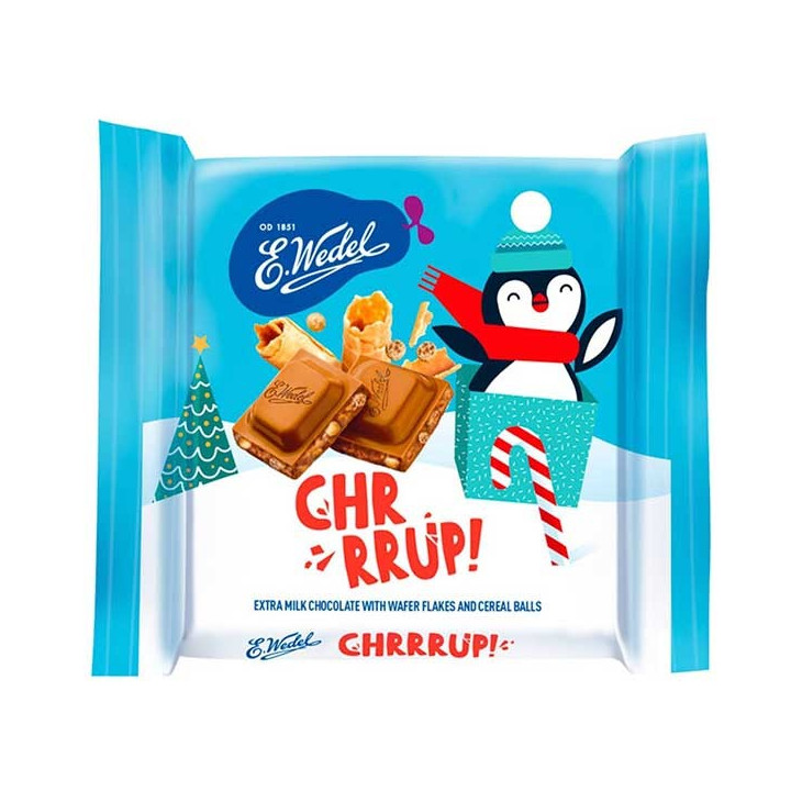 E. Wedel Chrrrup! Milk Chocolate with Wafer Flakes and Cereal Balls