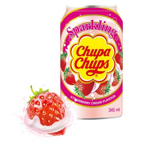 Chupa Chups Strawberry Cream Flavour