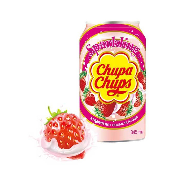 Chupa Chups Strawberry Cream Flavour