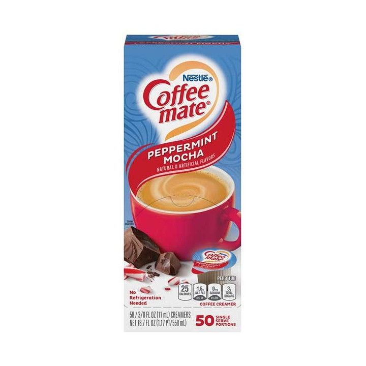 Coffee Mate Peppermint Mocha Liquid Creamer Singles