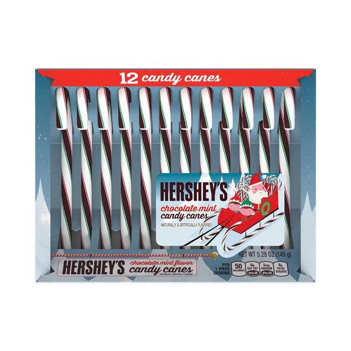 Hershey's Chocolate Mint Candy Canes