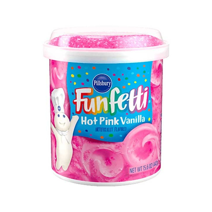 Pillsbury Funfetti Hot Pink Vanilla Frosting