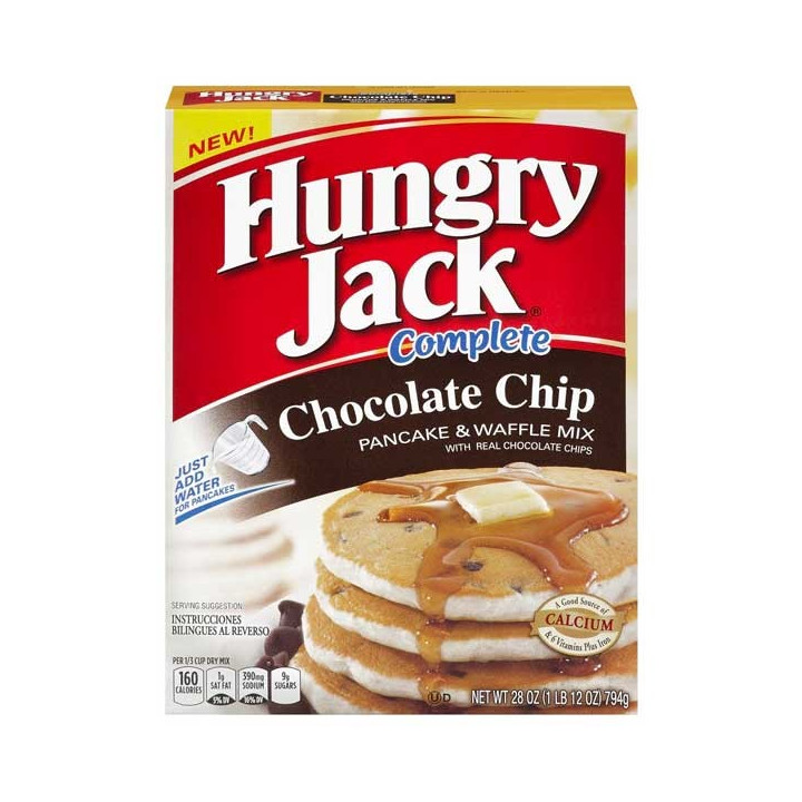 Hungry Jack Complete Chocolate Chip Pancake Waffle Mix