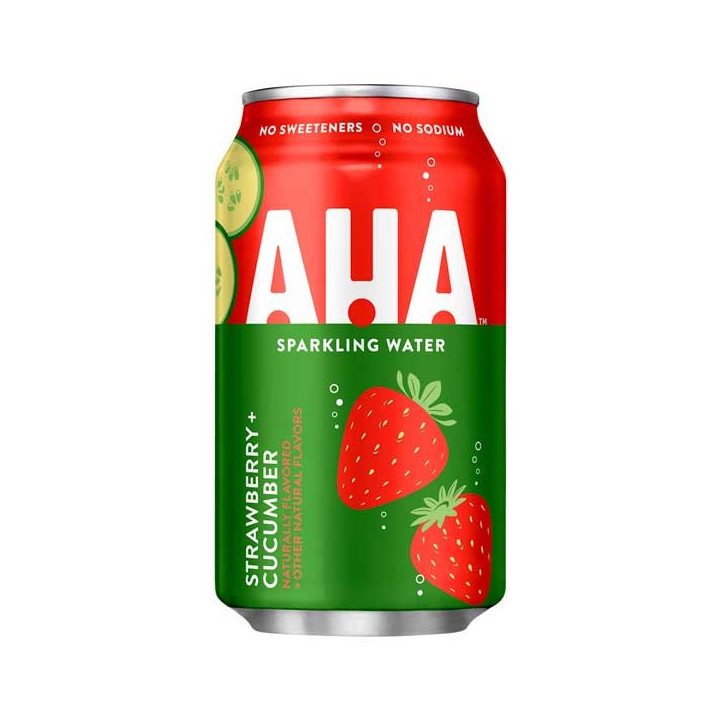 AHA Strawberry + Cucumber Sparkling Water