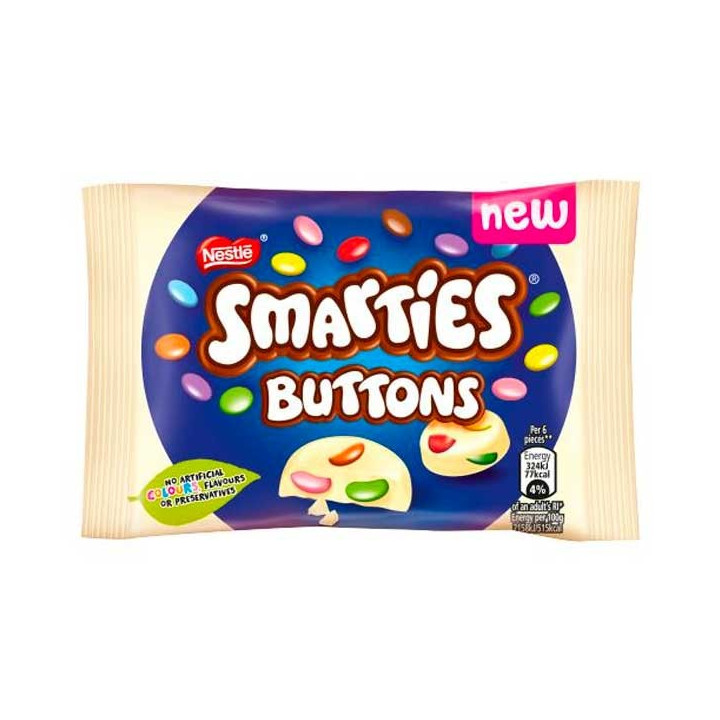 Smarties Buttons White Chocolate