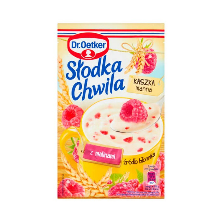 Dr. Oetker Raspberry Grits Kaszka Manna Slodka Chwila