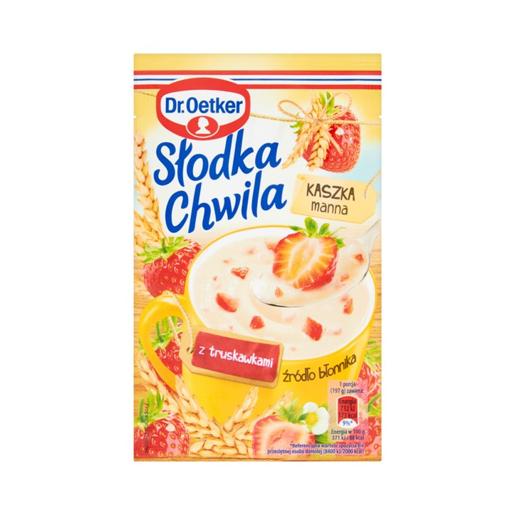 Dr. Oetker Strawberry Grits Kaszka Manna Slodka Chwila