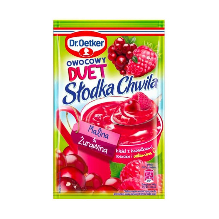 Dr. Oetker Raspberry Cranberry Jelly Slodka Chwila