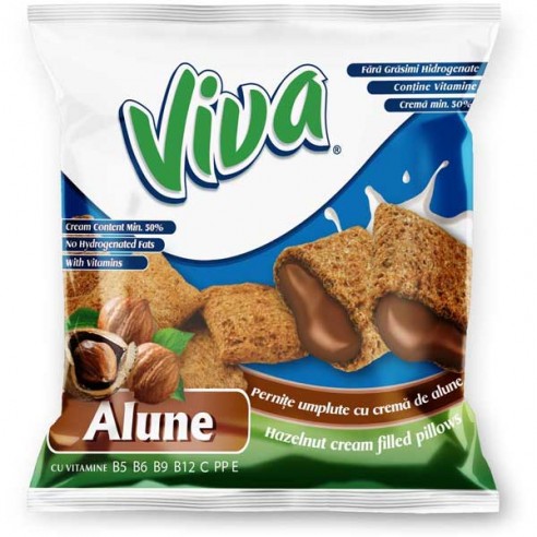 Viva Hazelnut Cream Filled Pillows