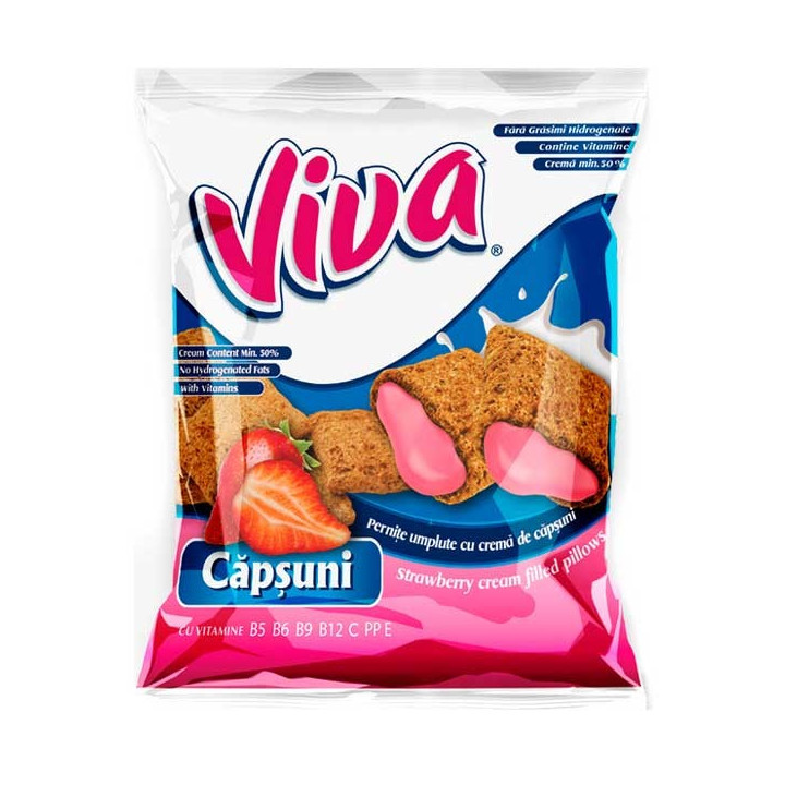 Viva Strawberry Cream Filled Pillows