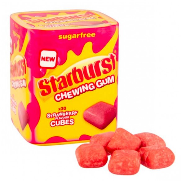 Starburst Chewing Gum Strawberry Flavour Cubes