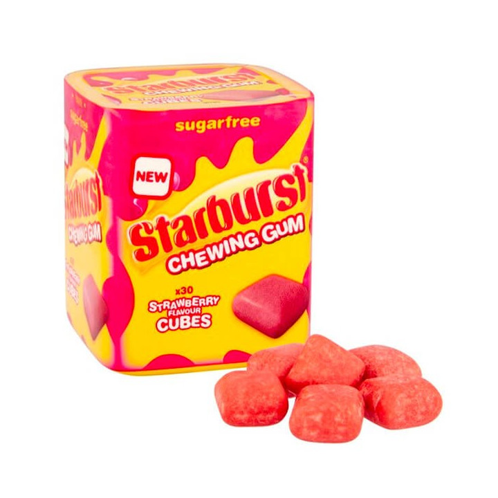 Starburst Chewing Gum Strawberry Flavour Cubes