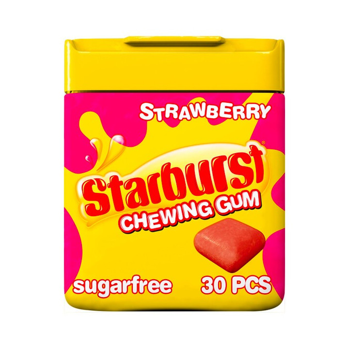 Starburst Chewing Gum Strawberry Flavour Cubes