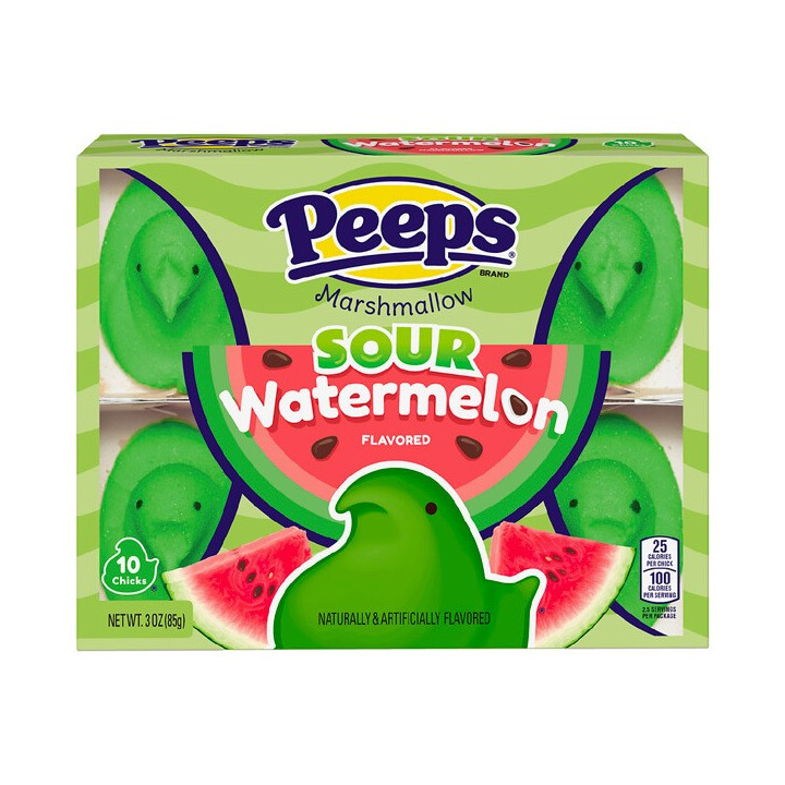 Peeps Sour Watermelon Flavored Marshmallow Chicks