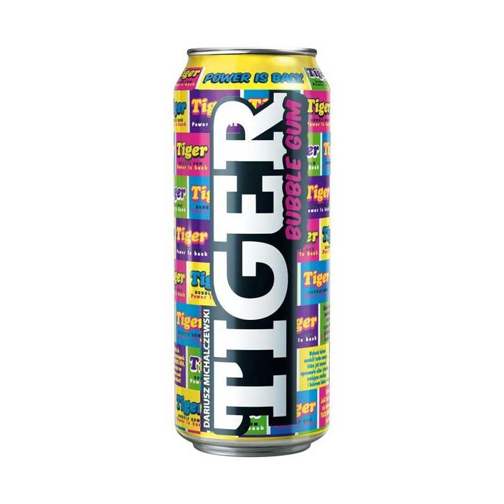 Tiger Bubble Gum Energy Drink