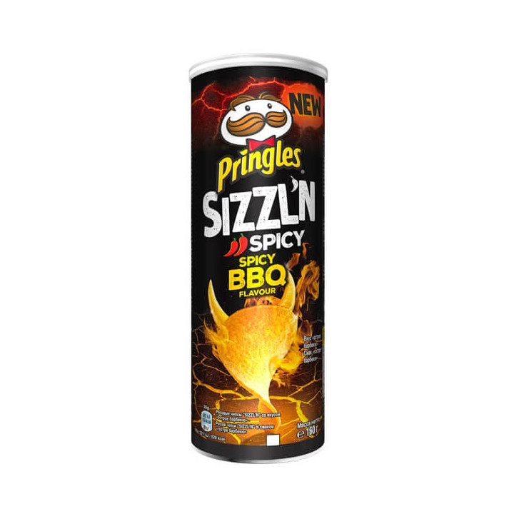 Pringles Sizzl'n Spicy BBQ Flavour