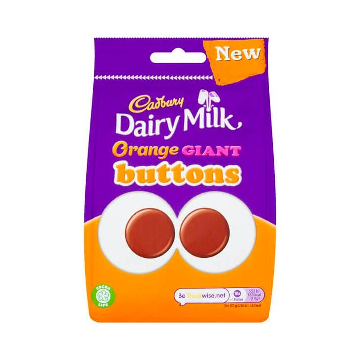 Cadbury Orange Giant Buttons