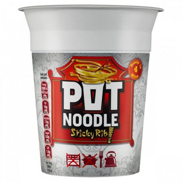 Pot Noodle Sticky Rib Flavour
