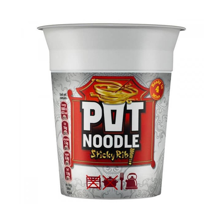 Pot Noodle Sticky Rib Flavour