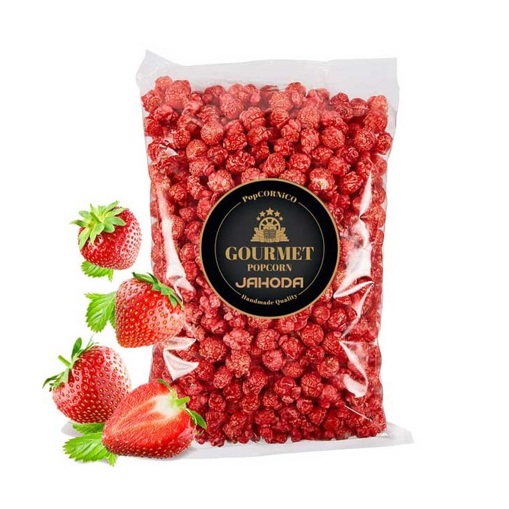 Gourmet Popcorn Jahoda Strawberry Handmade Quality