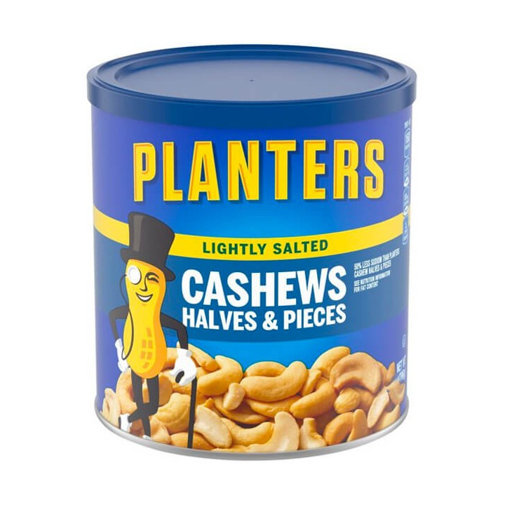 Planters Cashews Halves & Pieces Lightly Salted