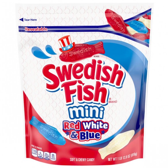 Swedish Fish Red White & Blue