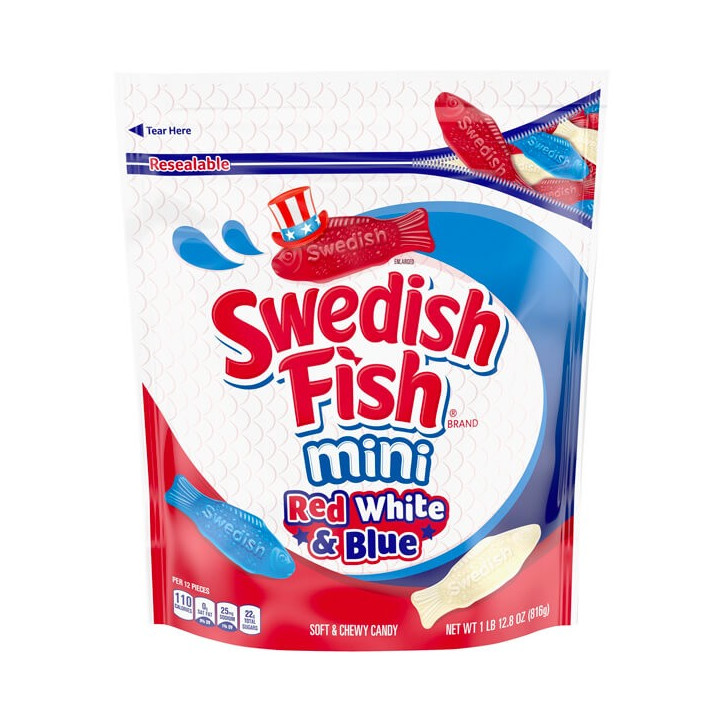 Swedish Fish Red White & Blue