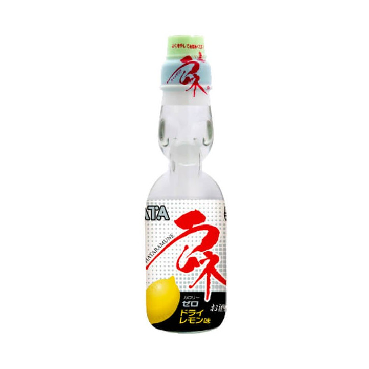 Hatakosen Lemon Zero Ramune Soda