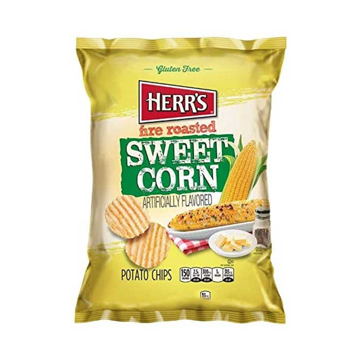 Herr's Fire Roasted Sweet Corn Potato Chips 170 g