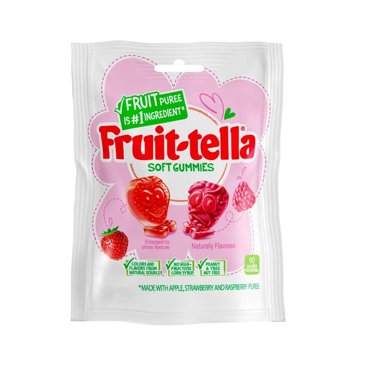 Fruit-tella Soft Gummies Strawberry & Raspberry