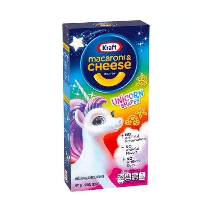 Kraft Macaroni & Cheese Unicorn Shapes