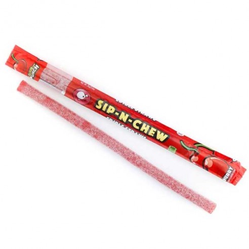 Sour Punch Sip-N-Chew Edible Straws Cherry