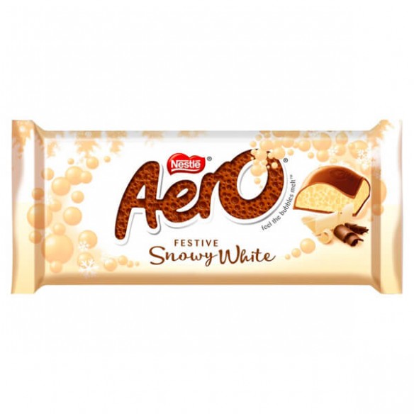 Aero Festive Snowy White Chocolate Sharing Block