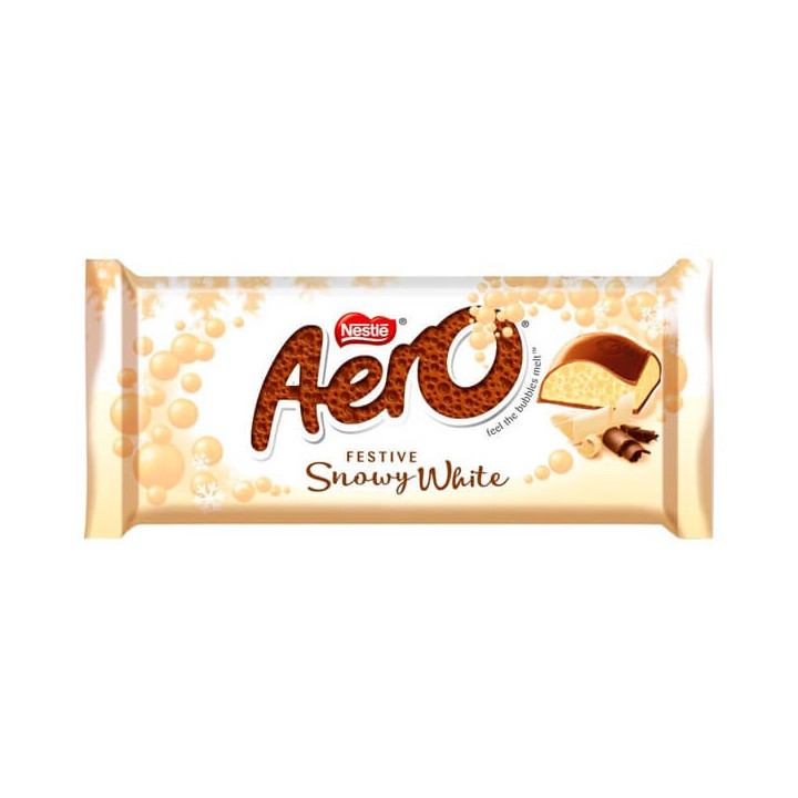 Aero Festive Snowy White Chocolate Sharing Block