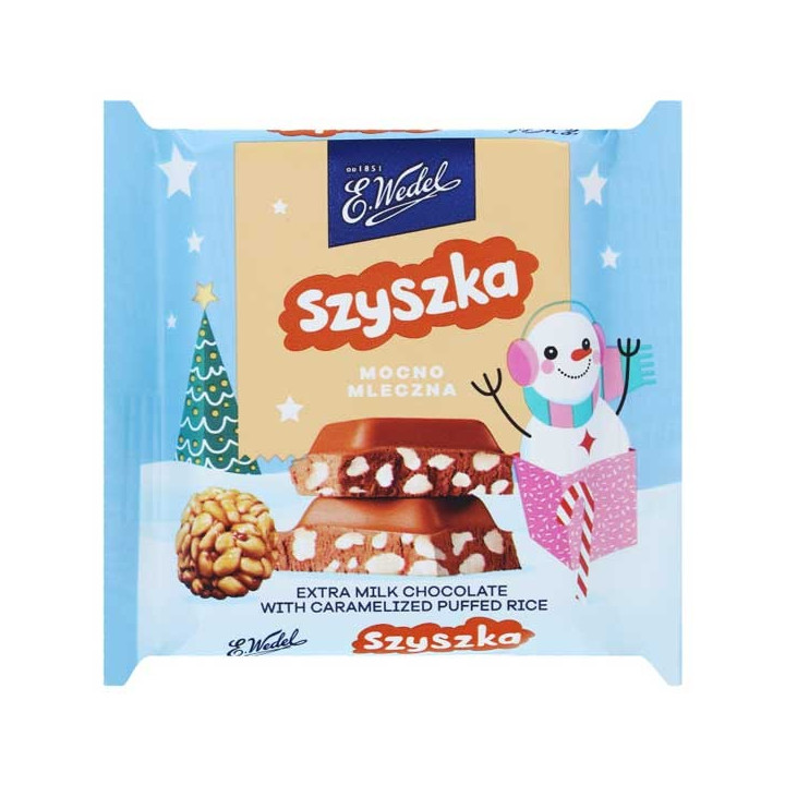 E. Wedel Szyszka Extra Chocolate with Caramelized Puffed Rice