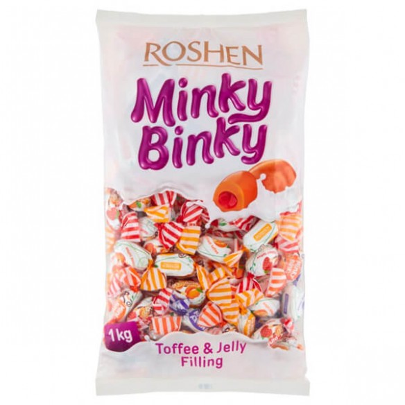 Roshen Minky Binky Toffee & Jelly Filling