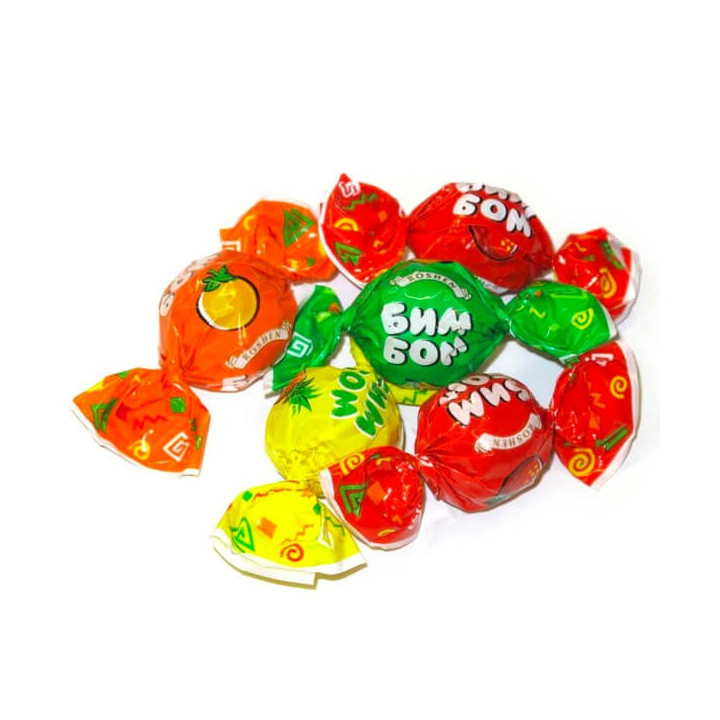 Roshen Bim Bom Candy with Fruit Berry Filling