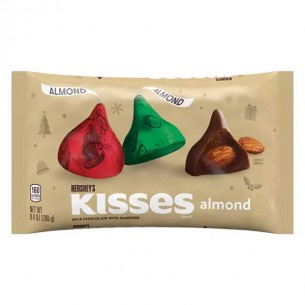 Hershey's Kisses Almonds Christmas Colours