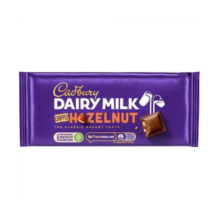 Cadbury Chopped Hazelnut Block 95 g