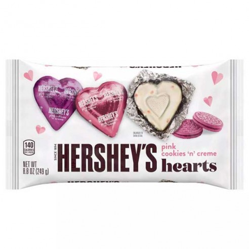 Hershey's Hearts Pink Cookies N Creme