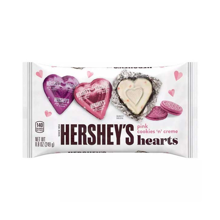 Hershey's Hearts Pink Cookies N Creme