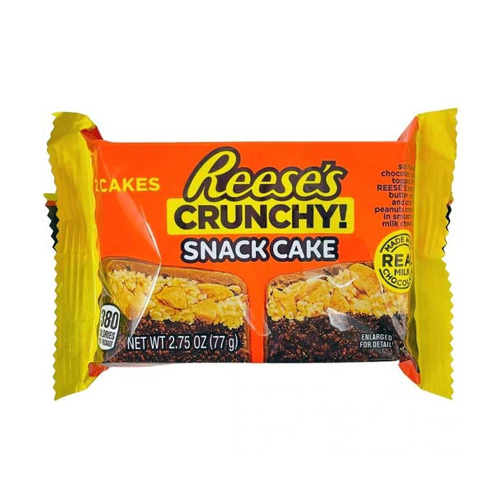Reese's Crunchy Snack Cake 2 Cakes