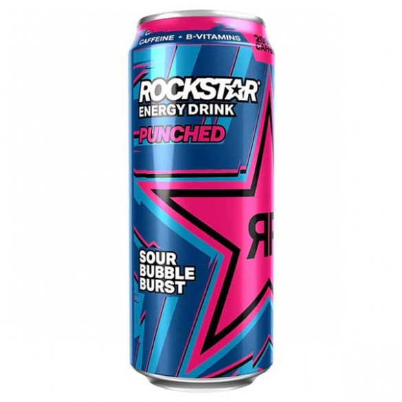 Rockstar Punched Sour Bubble Burst Energy Drink