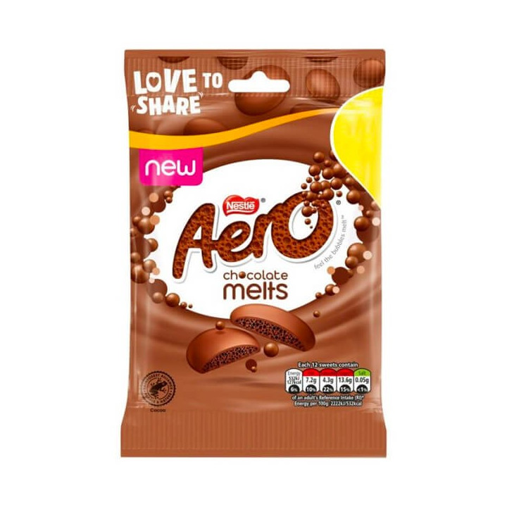 Aero Melts Milk Chocolate Sharing Bag
