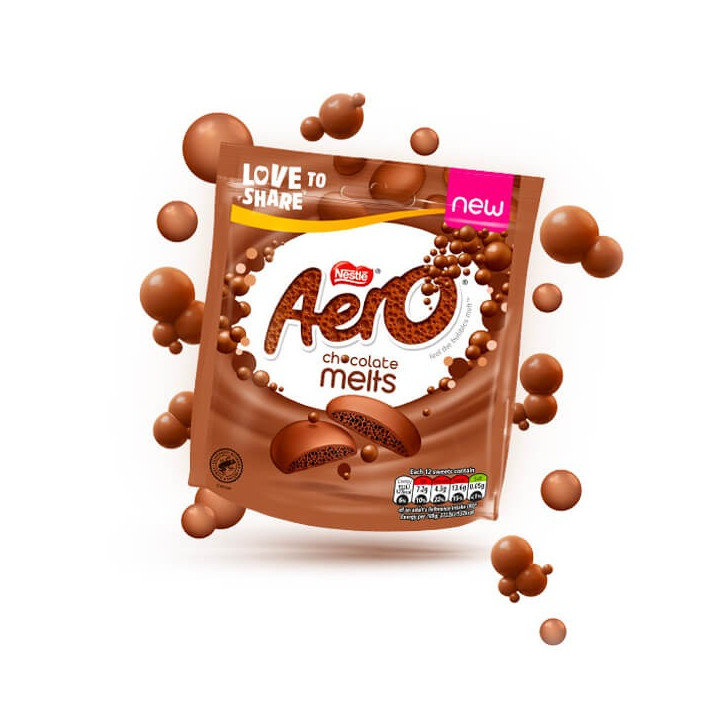 Aero Melts Milk Chocolate Sharing Bag