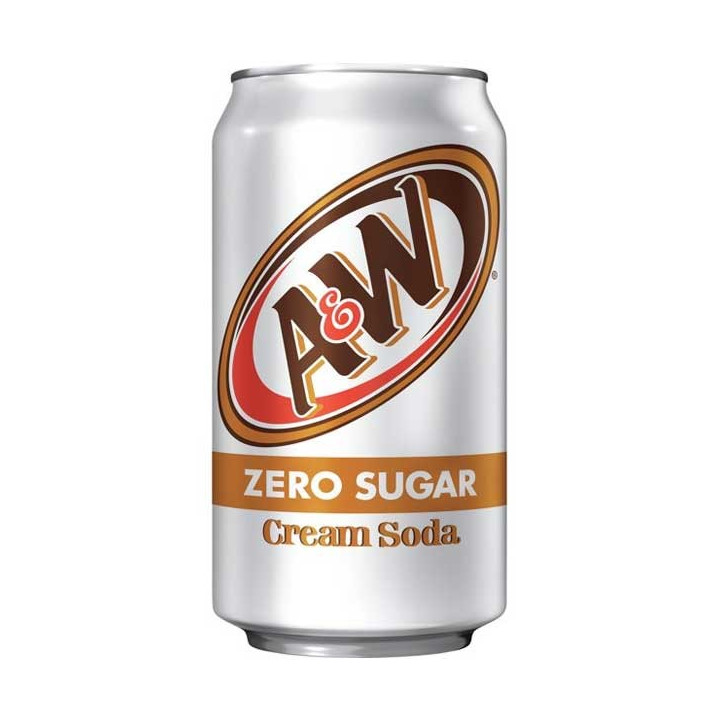 A&W Zero Sugar Cream Soda 355 ml
